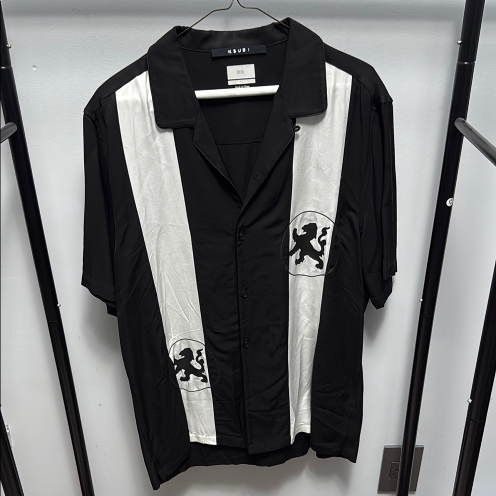 Ksubi Black and White Button-Up Shirt